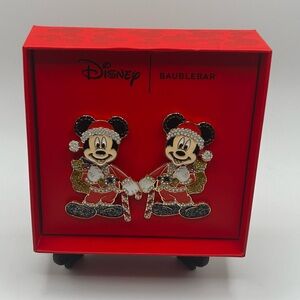 Mickey Santa Earrings - Christmas - Disney - Baublebar - Mickey - Festive - NEW